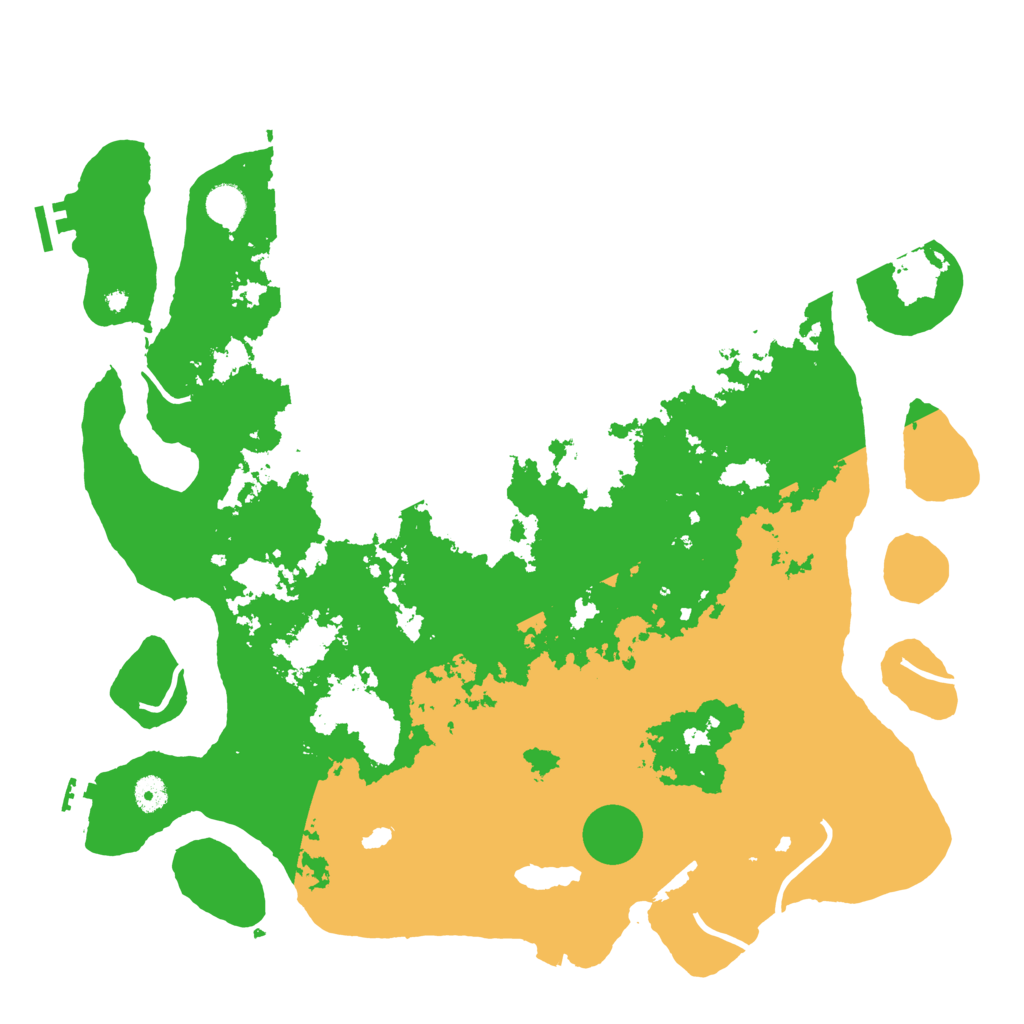 Biome Rust Map: Procedural Map, Size: 4500, Seed: 1186483160