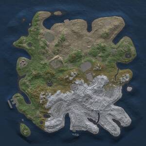 Thumbnail Rust Map: Procedural Map, Size: 3500, Seed: 1385954764, 15 Monuments