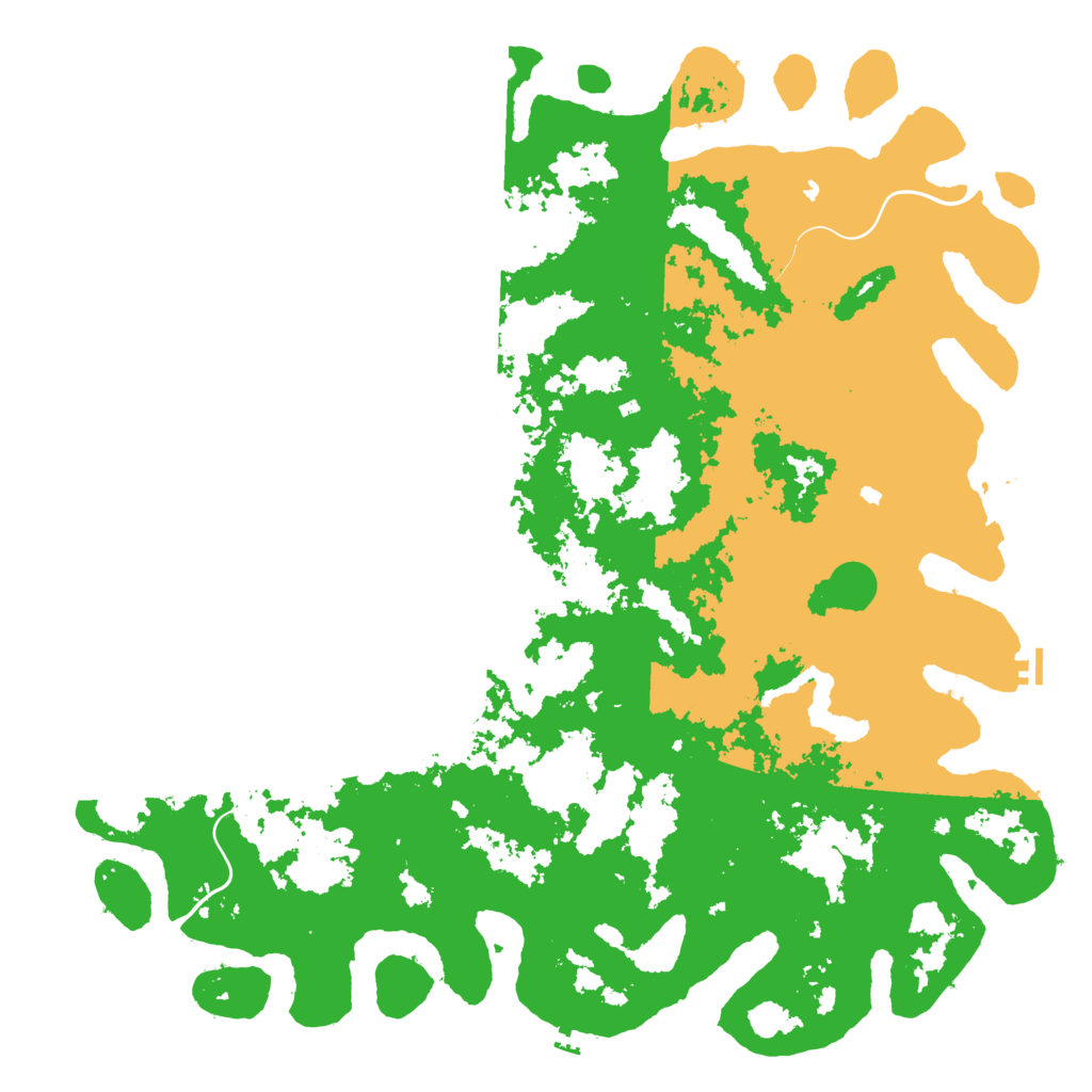 Biome Rust Map: Procedural Map, Size: 6000, Seed: 2048