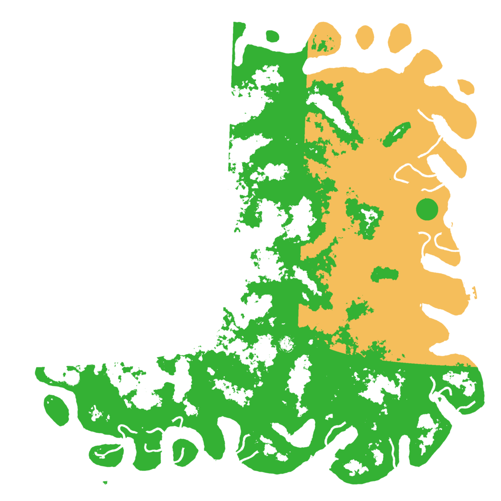 Biome Rust Map: Procedural Map, Size: 6000, Seed: 2048