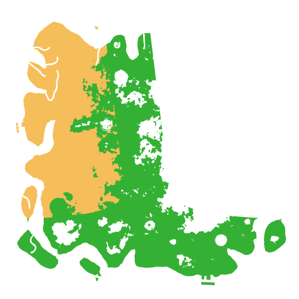 Biome Rust Map: Procedural Map, Size: 4500, Seed: 420696969