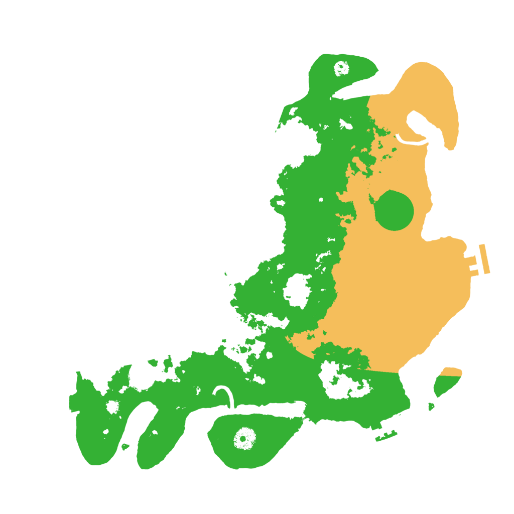 Biome Rust Map: Procedural Map, Size: 3500, Seed: 2049075770