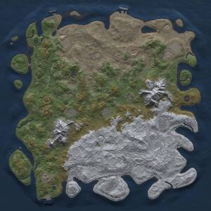 Thumbnail Rust Map: Procedural Map, Size: 5000, Seed: 2018533140, 17 Monuments