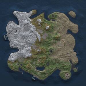 Thumbnail Rust Map: Procedural Map, Size: 3500, Seed: 1478734413, 14 Monuments