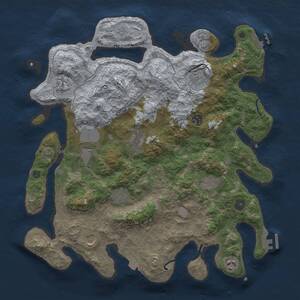 Thumbnail Rust Map: Procedural Map, Size: 4000, Seed: 443627139, 16 Monuments