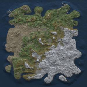 Thumbnail Rust Map: Procedural Map, Size: 4500, Seed: 1102021223, 17 Monuments