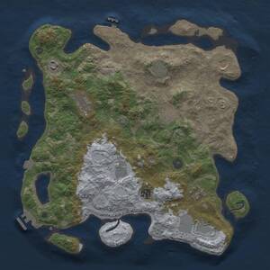 Thumbnail Rust Map: Procedural Map, Size: 3850, Seed: 4678521, 16 Monuments