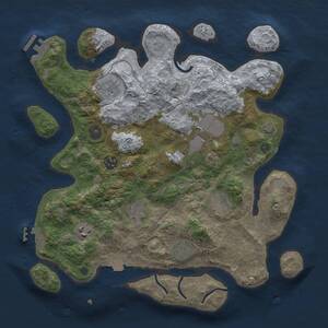 Thumbnail Rust Map: Procedural Map, Size: 3500, Seed: 5676443, 14 Monuments