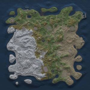 Thumbnail Rust Map: Procedural Map, Size: 4250, Seed: 193952318, 17 Monuments