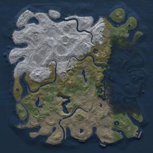 Thumbnail Rust Map: Procedural Map, Size: 4500, Seed: 935070447, 16 Monuments
