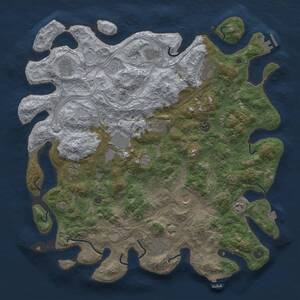 Thumbnail Rust Map: Procedural Map, Size: 4500, Seed: 935070447, 17 Monuments