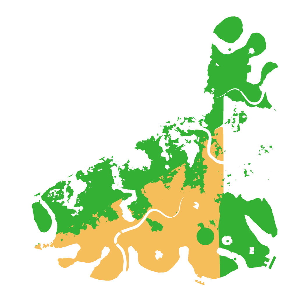 Biome Rust Map: Procedural Map, Size: 4500, Seed: 935070447