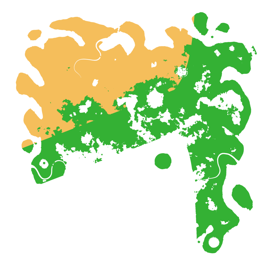 Biome Rust Map: Procedural Map, Size: 4500, Seed: 1832119554