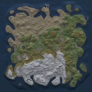 Thumbnail Rust Map: Procedural Map, Size: 4500, Seed: 1832119554, 17 Monuments