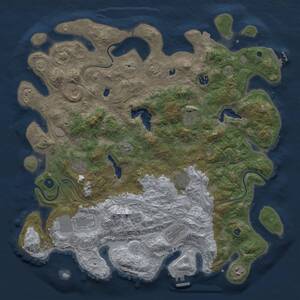 Thumbnail Rust Map: Procedural Map, Size: 4500, Seed: 1832119554, 15 Monuments