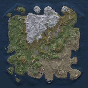 Thumbnail Rust Map: Procedural Map, Size: 4250, Seed: 304701603, 17 Monuments