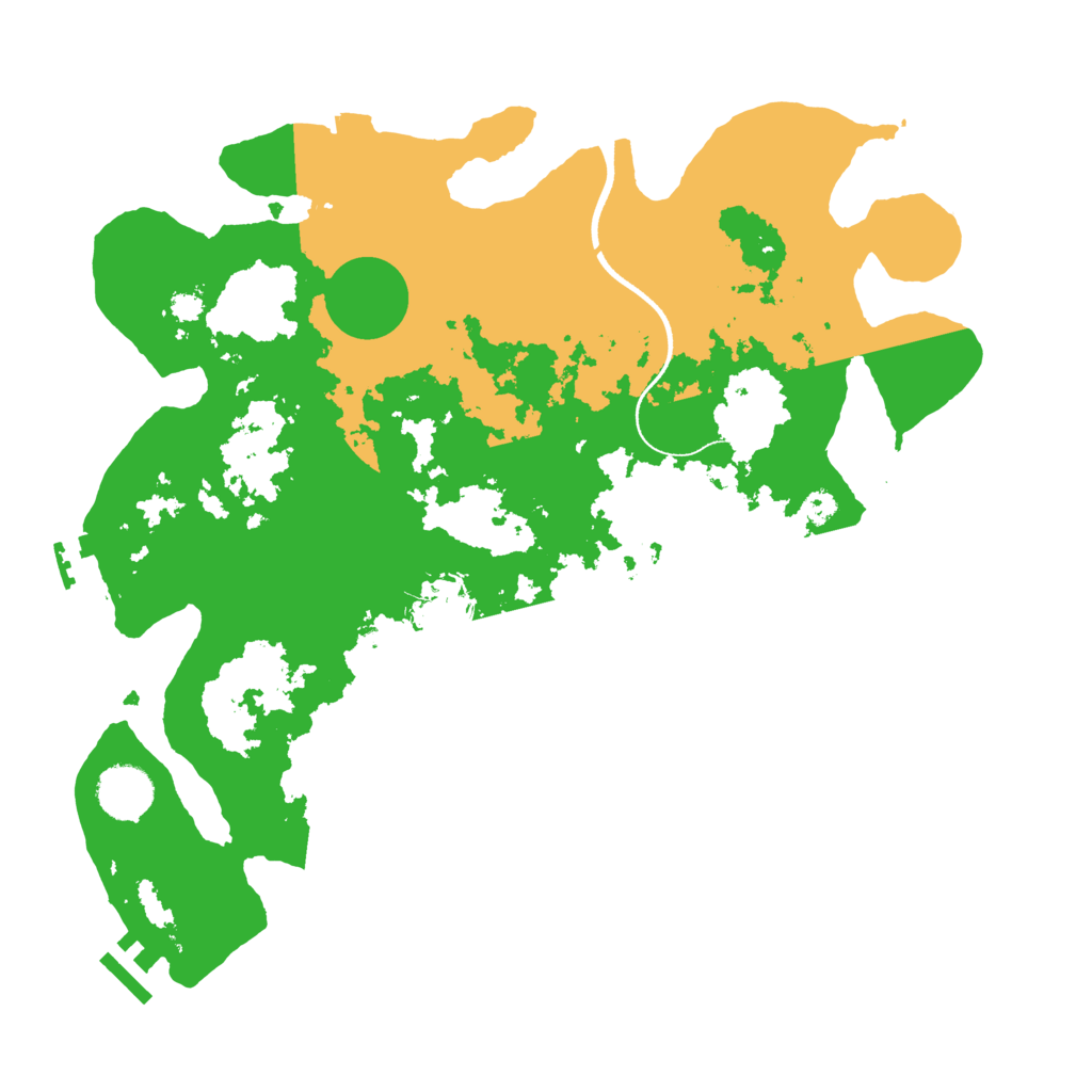 Biome Rust Map: Procedural Map, Size: 3500, Seed: 590463516