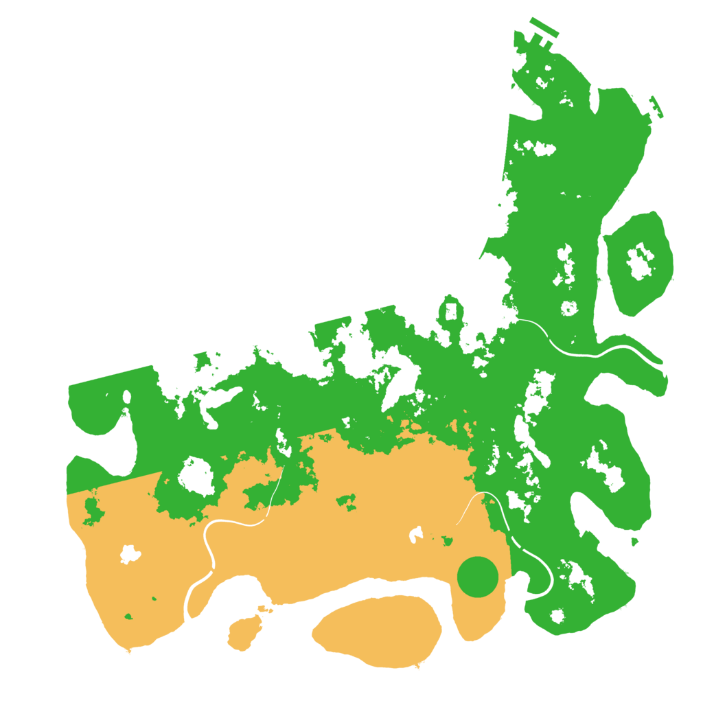 Biome Rust Map: Procedural Map, Size: 4500, Seed: 28137