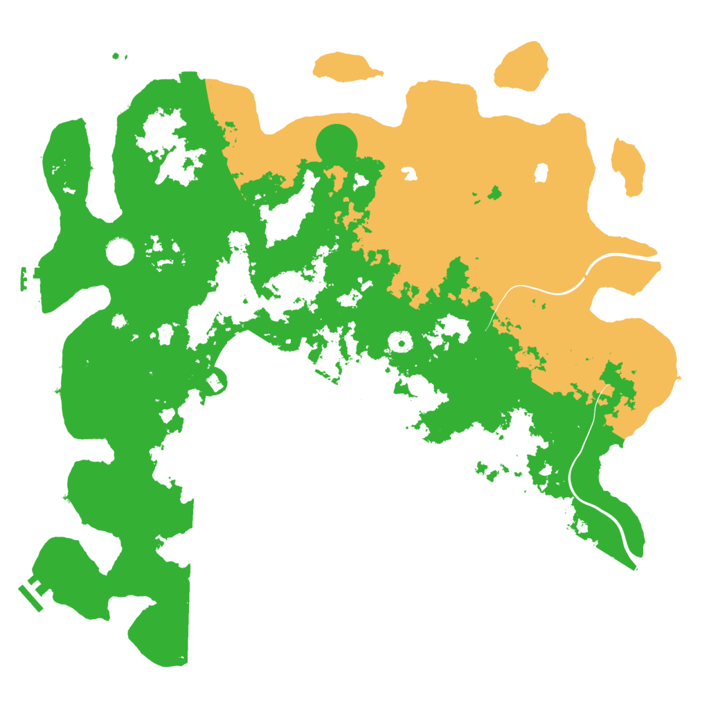 Biome Rust Map: Procedural Map, Size: 4500, Seed: 283988728