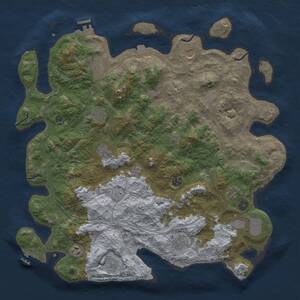 Thumbnail Rust Map: Procedural Map, Size: 4500, Seed: 283988728, 17 Monuments