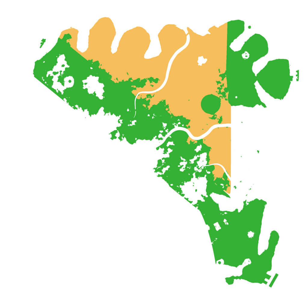Biome Rust Map: Procedural Map, Size: 4200, Seed: 518847