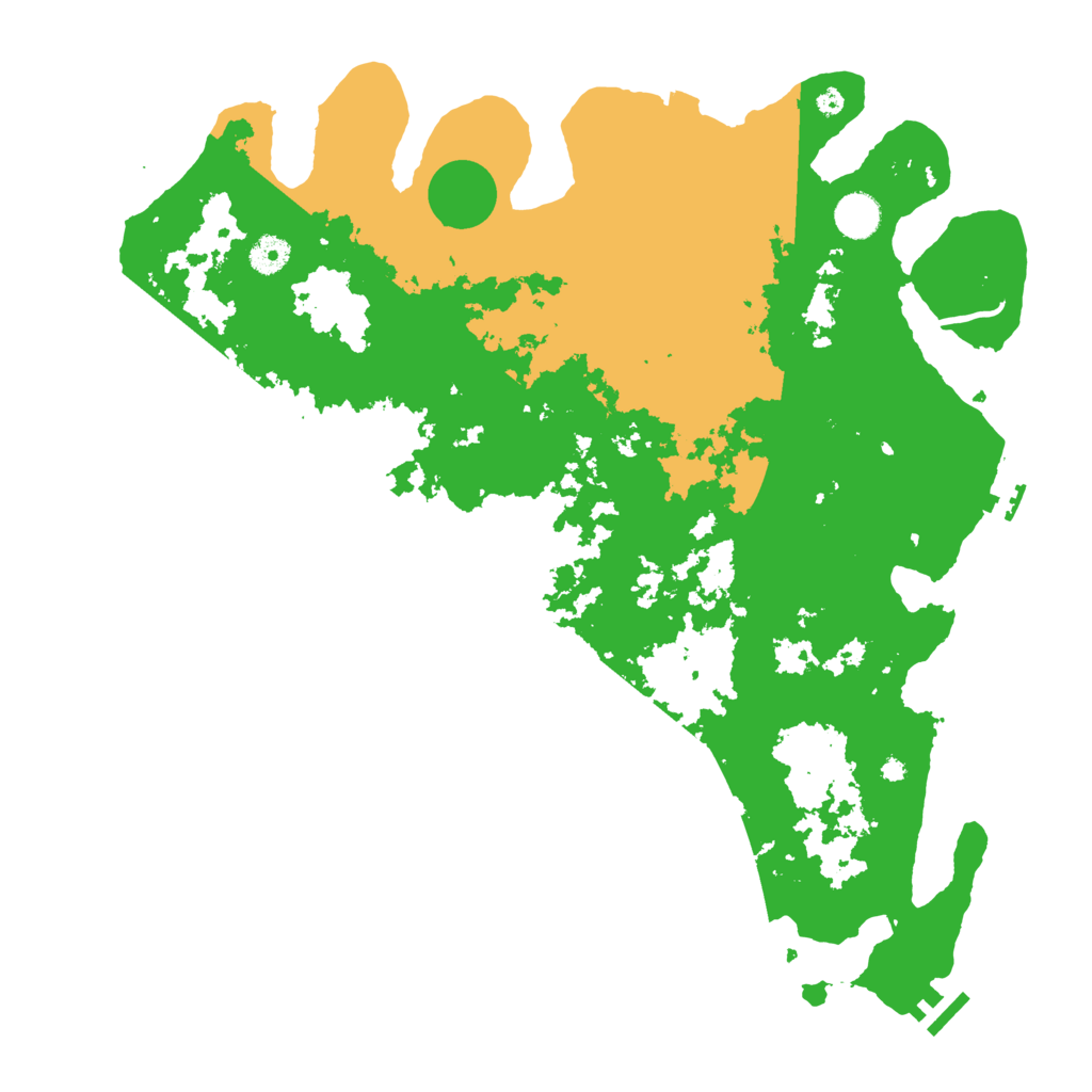 Biome Rust Map: Procedural Map, Size: 4200, Seed: 518847