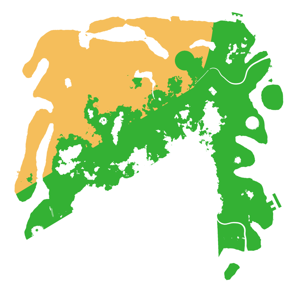 Biome Rust Map: Procedural Map, Size: 4000, Seed: 158969005