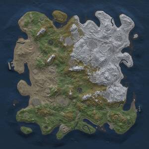 Thumbnail Rust Map: Procedural Map, Size: 4250, Seed: 306709811, 17 Monuments