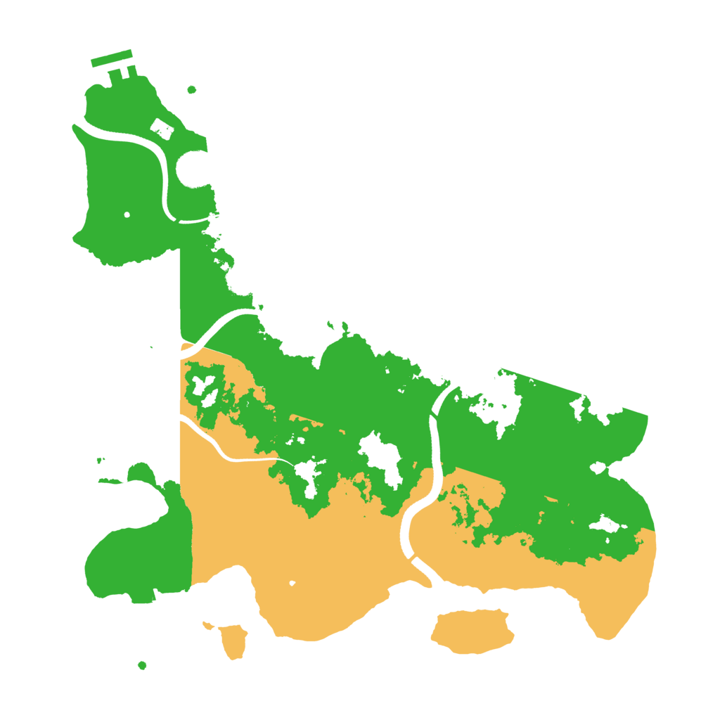 Biome Rust Map: Procedural Map, Size: 3500, Seed: 909611616