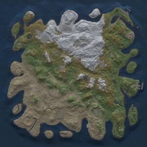 Thumbnail Rust Map: Procedural Map, Size: 4500, Seed: 554789, 17 Monuments