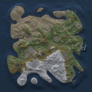 Thumbnail Rust Map: Procedural Map, Size: 3500, Seed: 1917446927, 14 Monuments