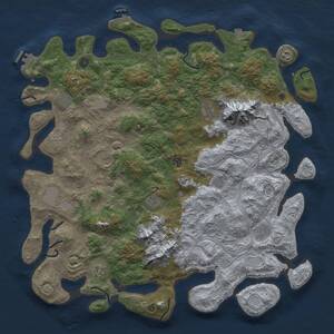 Thumbnail Rust Map: Procedural Map, Size: 5000, Seed: 1313878466, 17 Monuments