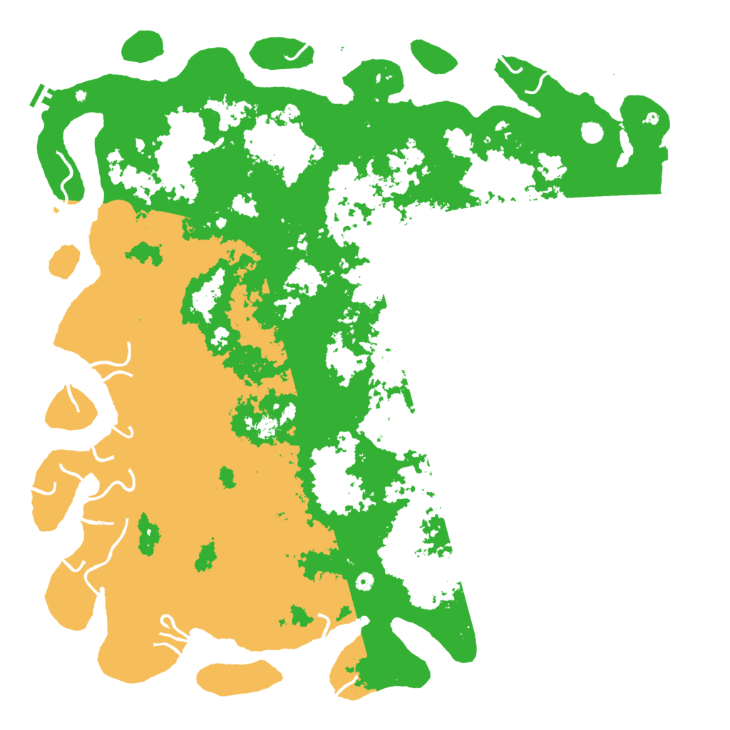 Biome Rust Map: Procedural Map, Size: 6000, Seed: 1409720581