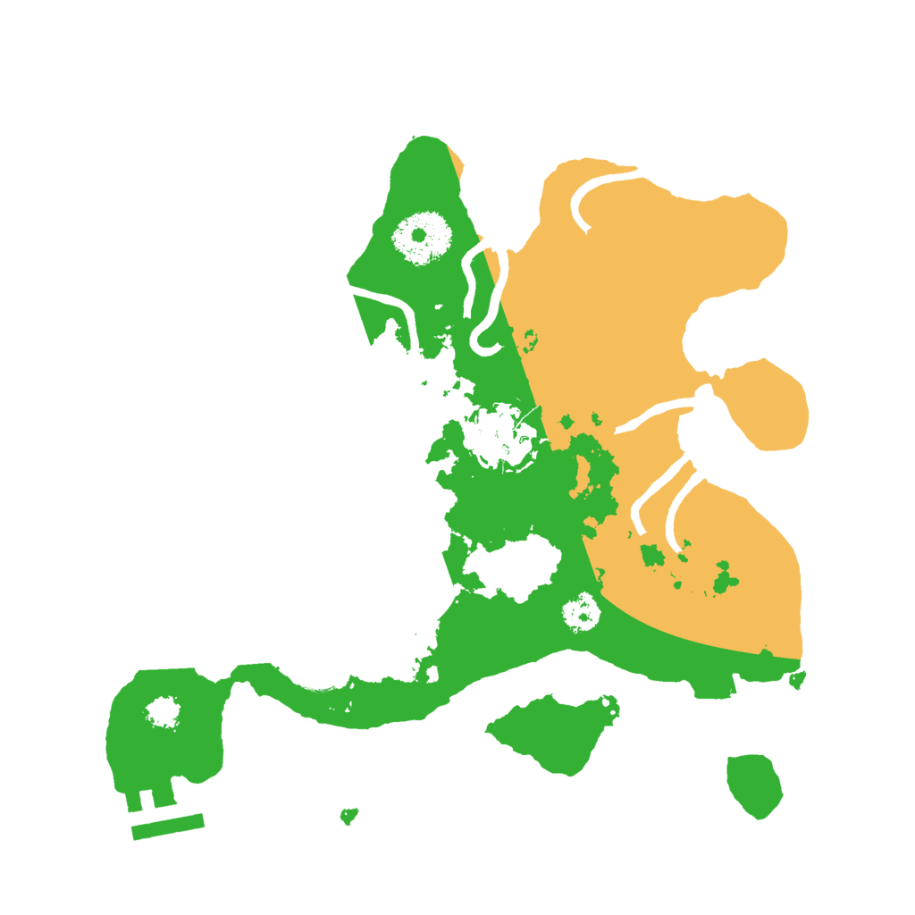 Biome Rust Map: Procedural Map, Size: 2550, Seed: 908990215