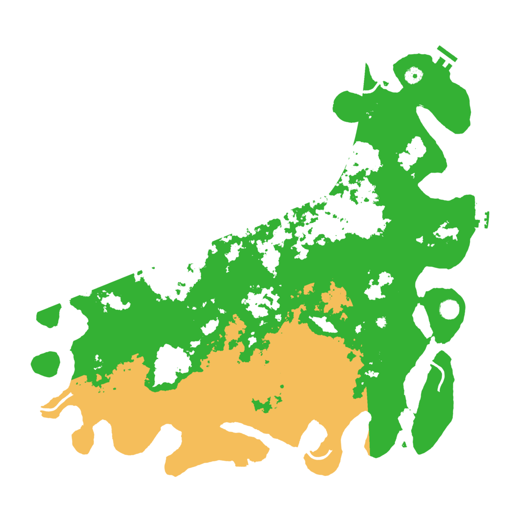 Biome Rust Map: Procedural Map, Size: 4500, Seed: 663233596