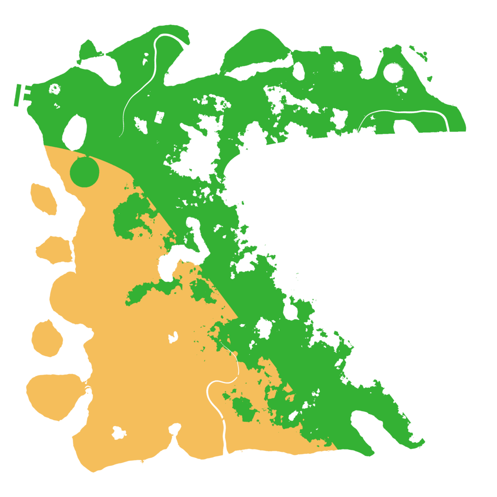 Biome Rust Map: Procedural Map, Size: 4500, Seed: 481208167