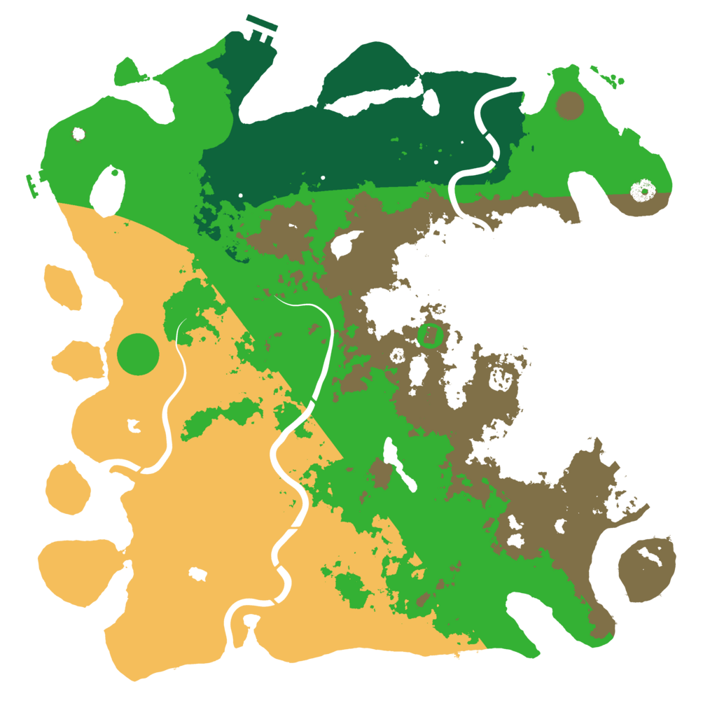Biome Rust Map: Procedural Map, Size: 4500, Seed: 481208167