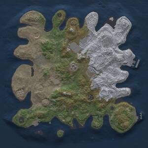 Thumbnail Rust Map: Procedural Map, Size: 3500, Seed: 1859134114, 14 Monuments