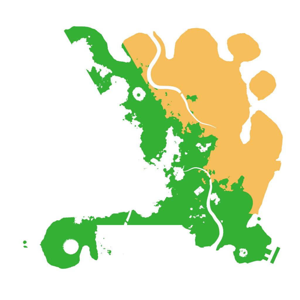 Biome Rust Map: Procedural Map, Size: 3500, Seed: 2138972431