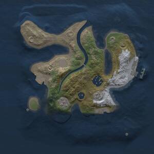 Thumbnail Rust Map: Procedural Map, Size: 2250, Seed: 1676480770, 5 Monuments