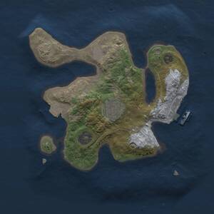 Thumbnail Rust Map: Procedural Map, Size: 2250, Seed: 1676480770, 4 Monuments