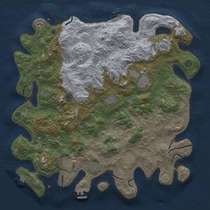 Thumbnail Rust Map: Procedural Map, Size: 4500, Seed: 1991101903, 17 Monuments