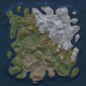 Thumbnail Rust Map: Procedural Map, Size: 4000, Seed: 993304519, 16 Monuments