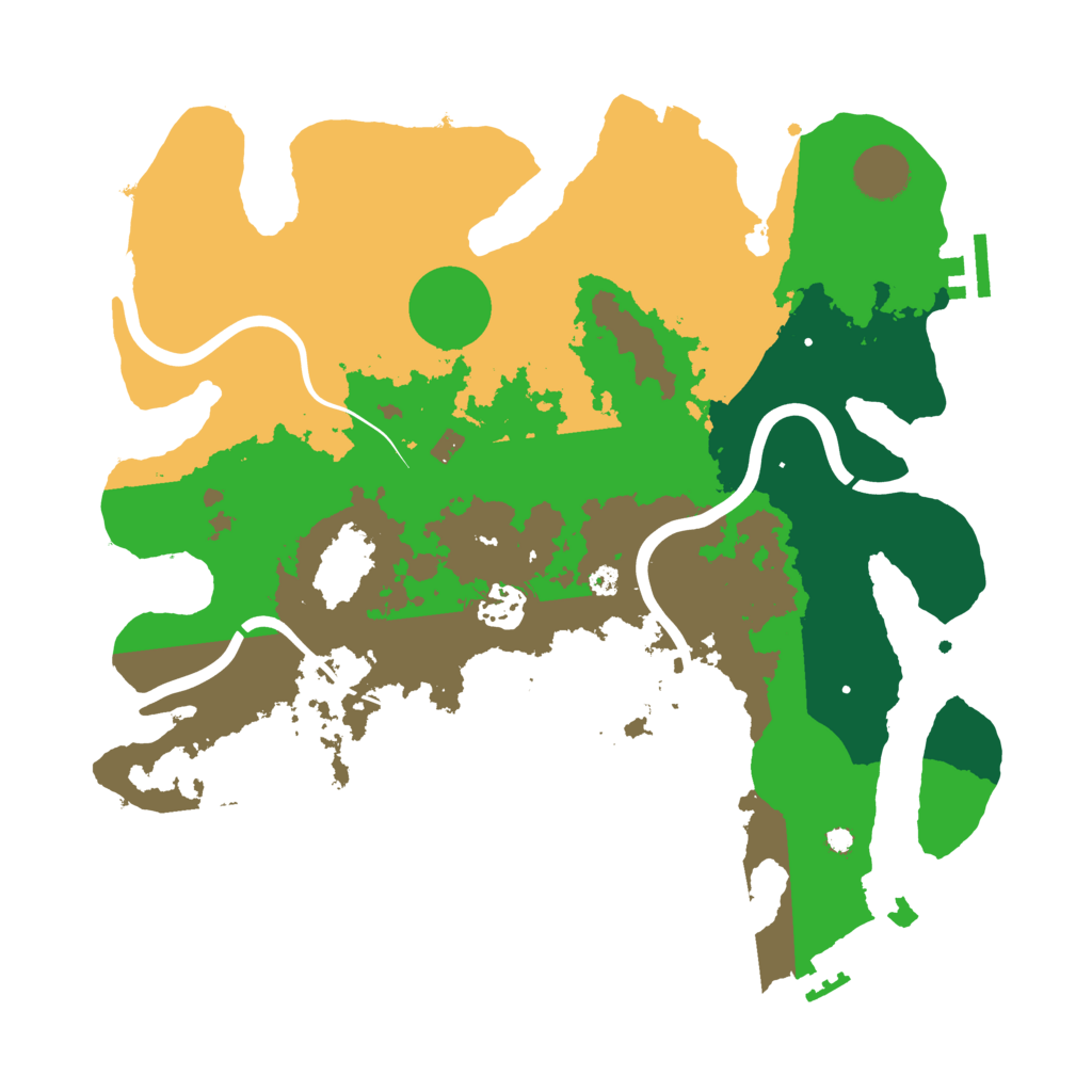 Biome Rust Map: Procedural Map, Size: 3500, Seed: 810960098
