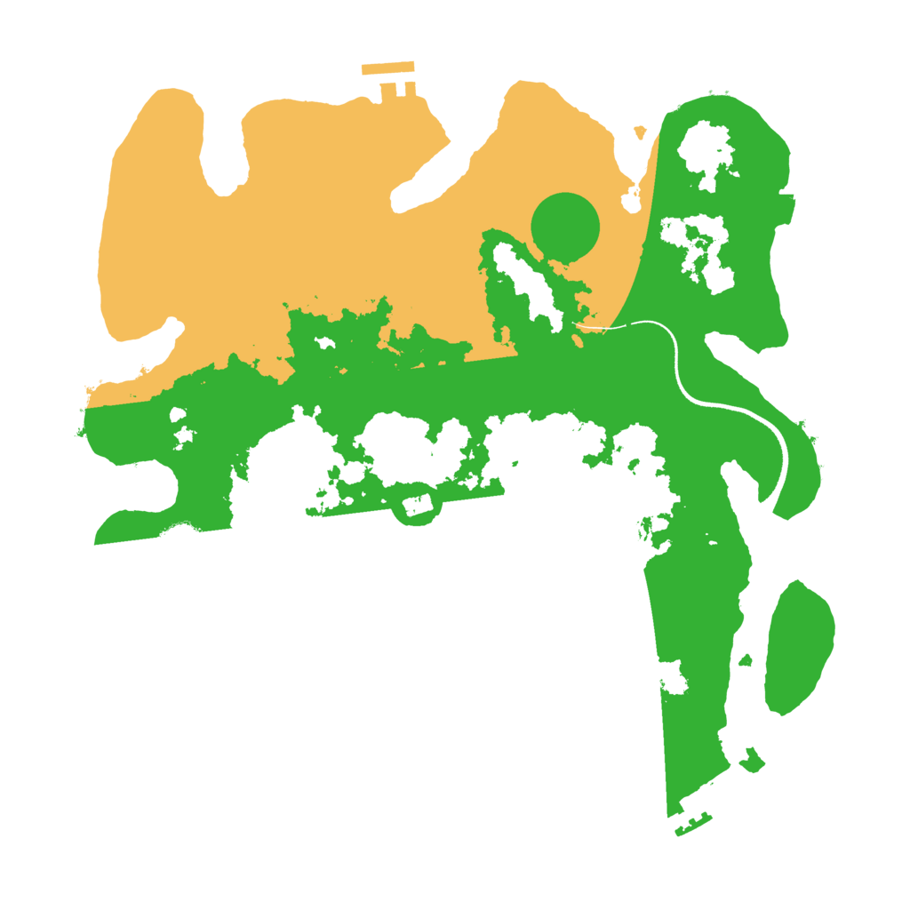 Biome Rust Map: Procedural Map, Size: 3500, Seed: 810960098