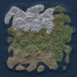 Thumbnail Rust Map: Procedural Map, Size: 4250, Seed: 1251078136, 17 Monuments