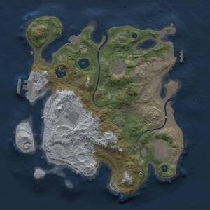 Thumbnail Rust Map: Procedural Map, Size: 3000, Seed: 778019412, 10 Monuments