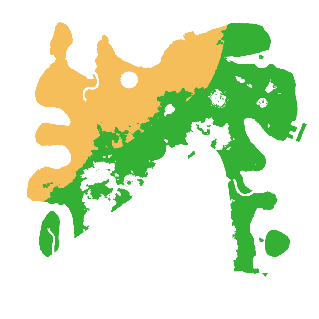 Biome Rust Map: Procedural Map, Size: 3300, Seed: 38049677