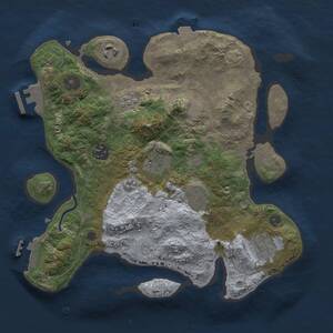 Thumbnail Rust Map: Procedural Map, Size: 3000, Seed: 602072324, 11 Monuments