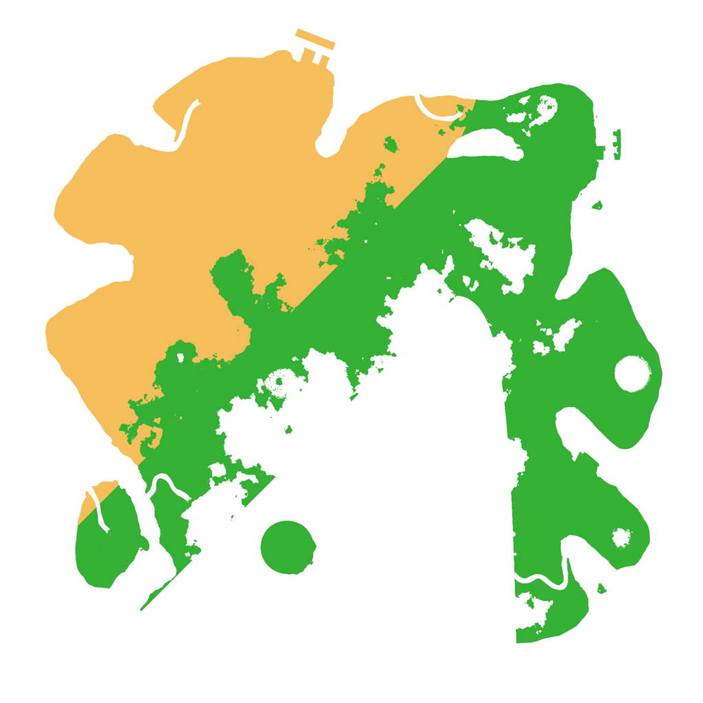 Biome Rust Map: Procedural Map, Size: 3500, Seed: 378902936